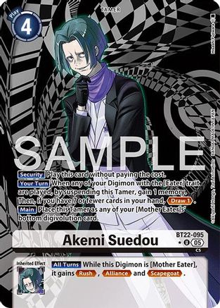 Akemi Suedou (Alternate Art)  (BT22-095) [Cyber Eden] Foil