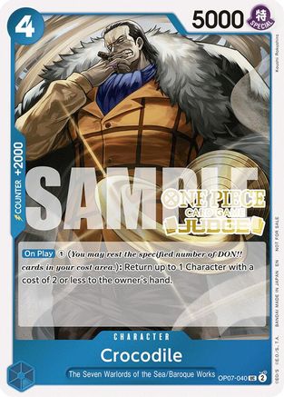 Crocodile (Judge Pack Vol. 6) [One Piece Promotion Cards] Uncommon