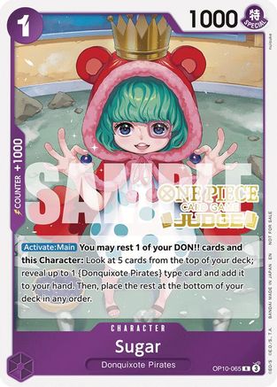 Sugar (Judge Pack Vol. 6) [One Piece Promotion Cards] Rare