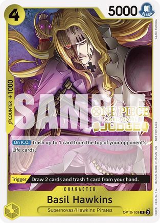 Basil Hawkins (Judge Pack Vol. 6) [One Piece Promotion Cards] Rare
