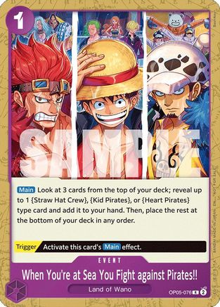 When You're at Sea You Fight against Pirates!! (2025 Pirates League Store Qualifier) [One Piece Promotion Cards] Rare