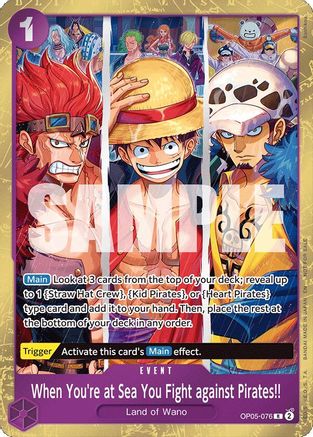 When You're at Sea You Fight against Pirates!! (2025 Pirates League Store Qualifier Winner) [One Piece Promotion Cards] Rare