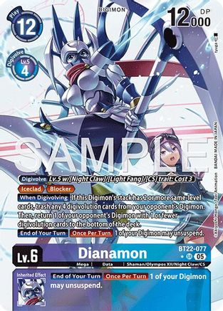 Dianamon (Alternate Art)  (BT22-077) [Cyber Eden] Foil