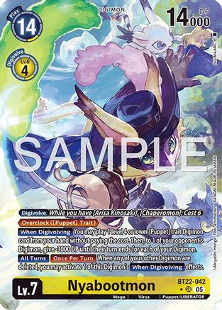 Nyabootmon (Alternate Art)  (BT22-042) [Cyber Eden] Foil