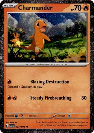 Charmander (Cosmos Holo) 007/091 [Miscellaneous Cards & Products] (Holofoil)