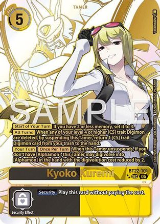 Kyoko Kuremi (Rare Pull)  (BT22-101) [Cyber Eden] Foil