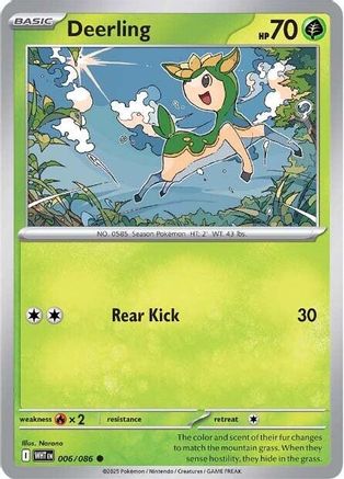 Deerling  006/086 [SV White Flare] (Reverse Holofoil)