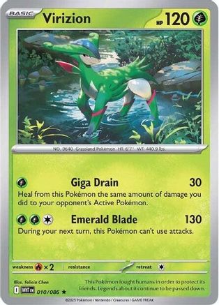 Virizion  010/086 [SV White Flare] (Reverse Holofoil)