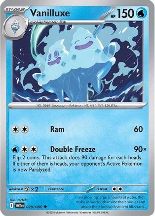 Vanilluxe  029/086 [SV White Flare] (Non-Foil)