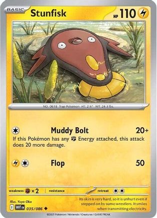 Stunfisk  035/086 [SV White Flare] (Reverse Holofoil)