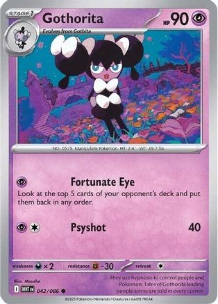 Gothorita  042/086 [SV White Flare] (Reverse Holofoil)
