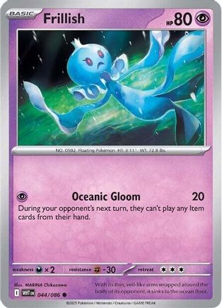 Frillish  044/086 [SV White Flare] (Reverse Holofoil)