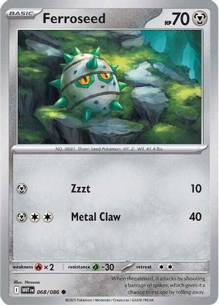 Ferroseed  068/086 [SV White Flare] (Non-Foil)