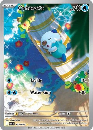 Oshawott 105/086 [SV White Flare] (Holofoil)