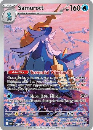 Samurott 107/086 [SV White Flare] (Holofoil)