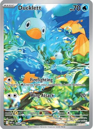 Ducklett 109/086 [SV White Flare] (Holofoil)