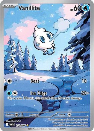 Vanillite 111/086 [SV White Flare] (Holofoil)