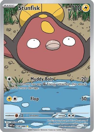 Stunfisk 118/086 [SV White Flare] (Holofoil)