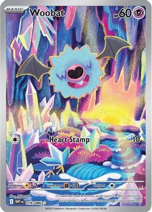 Woobat 119/086 [SV White Flare] (Holofoil)