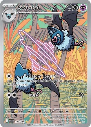 Swoobat 120/086 [SV White Flare] (Holofoil)