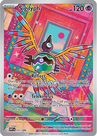 Sigilyph 121/086 [SV White Flare] (Holofoil)
