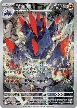 Gigalith 129/086 [SV White Flare] (Holofoil)