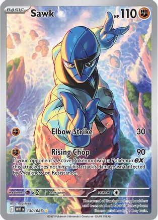 Sawk 130/086 [SV White Flare] (Holofoil)