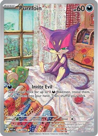 Purrloin 136/086 [SV White Flare] (Holofoil)