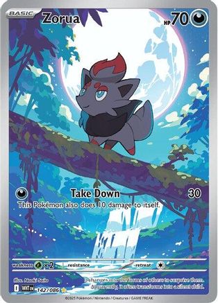 Zorua 142/086 [SV White Flare] (Holofoil)