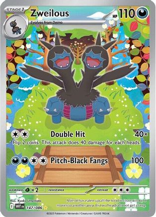 Zweilous 147/086 [SV White Flare] (Holofoil)