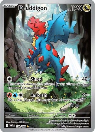 Druddigon 151/086 [SV White Flare] (Holofoil)