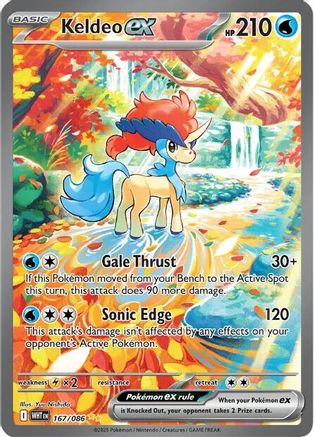 Keldeo ex 167/086 [SV White Flare] (Holofoil)