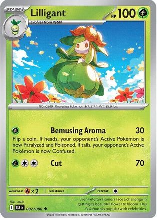 Lilligant  007/086 [SV Black Bolt] (Reverse Holofoil)