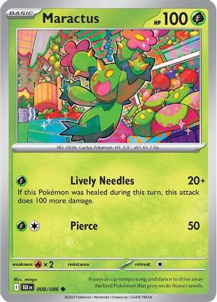 Maractus  008/086 [SV Black Bolt] (Reverse Holofoil)