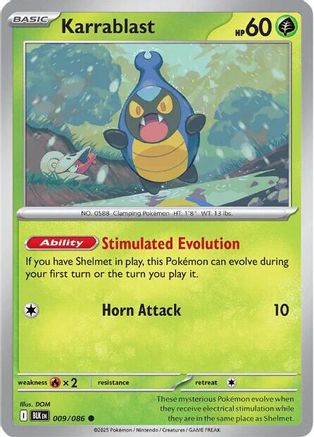 Karrablast  009/086 [SV Black Bolt] (Reverse Holofoil)