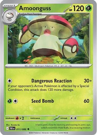 Amoonguss  011/086 [SV Black Bolt] (Reverse Holofoil)