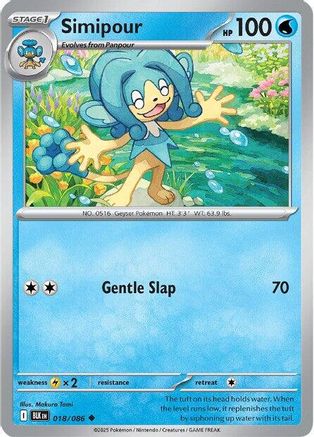 Simipour  018/086 [SV Black Bolt] (Reverse Holofoil)
