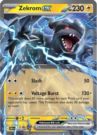 Zekrom ex  034/086 [SV Black Bolt] (Holofoil)