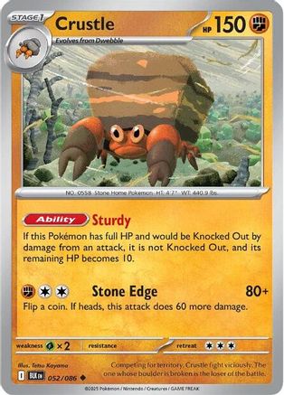 Crustle  052/086 [SV Black Bolt] (Reverse Holofoil)
