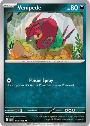 Venipede  054/086 [SV Black Bolt] (Non-Foil)