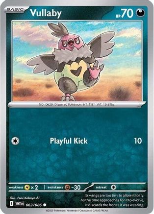 Vullaby  063/086 [SV White Flare] (Reverse Holofoil)