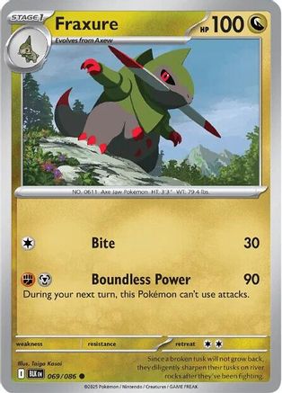 Fraxure  069/086 [SV Black Bolt] (Non-Foil)