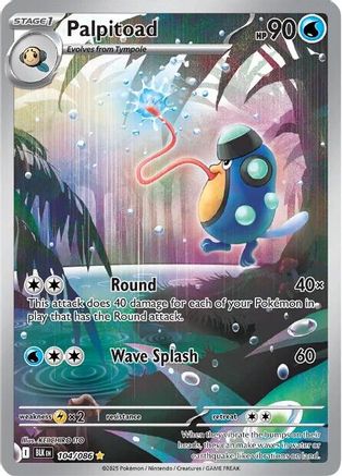 Palpitoad 104/086 [SV Black Bolt] (Holofoil)