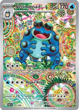 Seismitoad 105/086 [SV Black Bolt] (Holofoil)