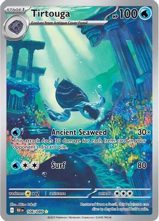 Tirtouga 106/086 [SV Black Bolt] (Holofoil)