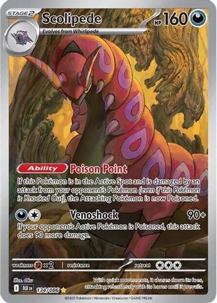 Scolipede 134/086 [SV Black Bolt] (Holofoil)