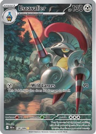 Escavalier 138/086 [SV Black Bolt] (Holofoil)
