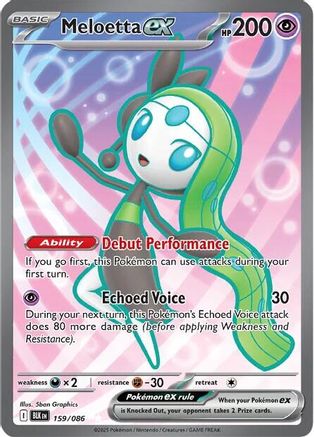 Meloetta ex 159/086 [SV Black Bolt] (Holofoil)