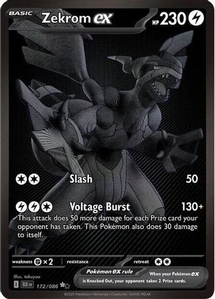 Zekrom ex 172/086 [SV Black Bolt] (Holofoil)
