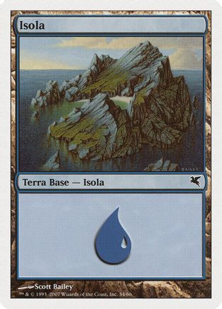 Island (Italian) - "Isola" (E34) (PSAL-E34) - Magic Encyclopedia 2005 (Salvat/Hachette)